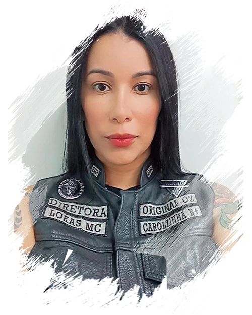 Carolzinha — Diretora de Expansão Mundial do LOKAS MC